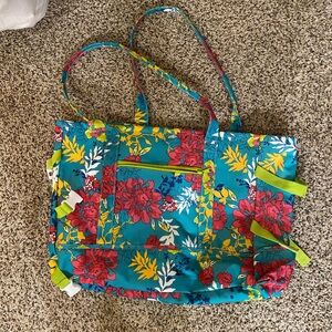 Floral Tote Bag - Multicolor Laura Ashley Beach Tote